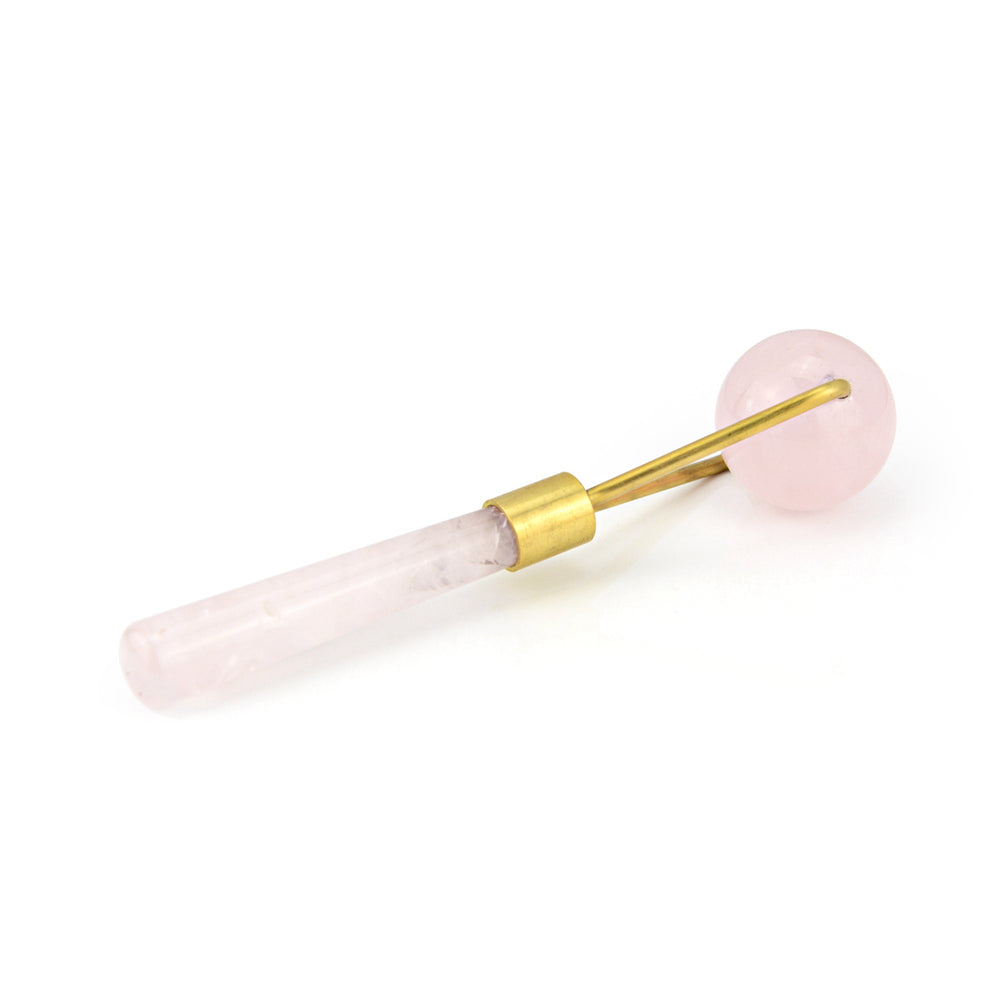 Rose Quartz Facial Ice Roller Massager