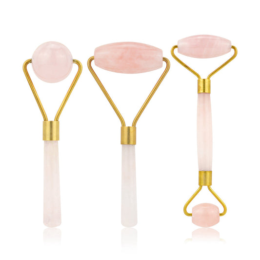 Rose Quartz Facial Ice Roller Massager