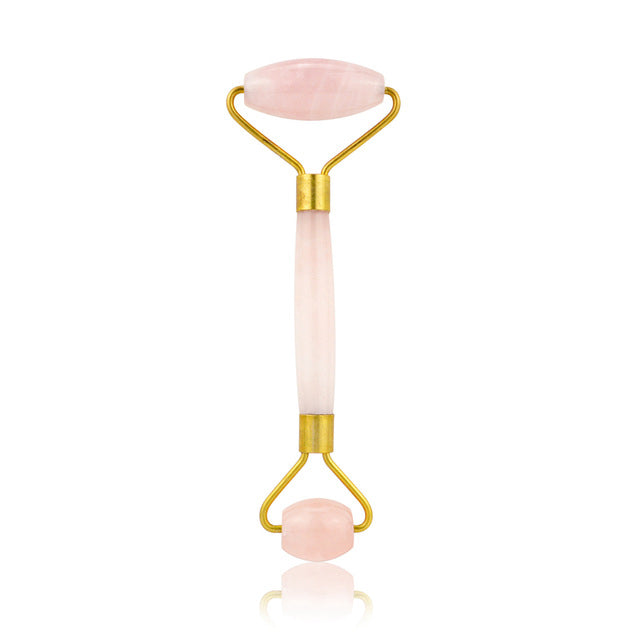 Rose Quartz Facial Ice Roller Massager